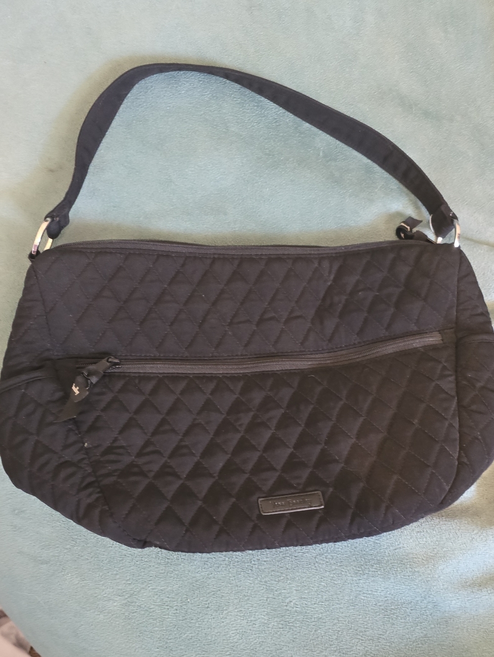 Vera Bradley Quilted Black Shoulder Bag - Women's Everyday Tote